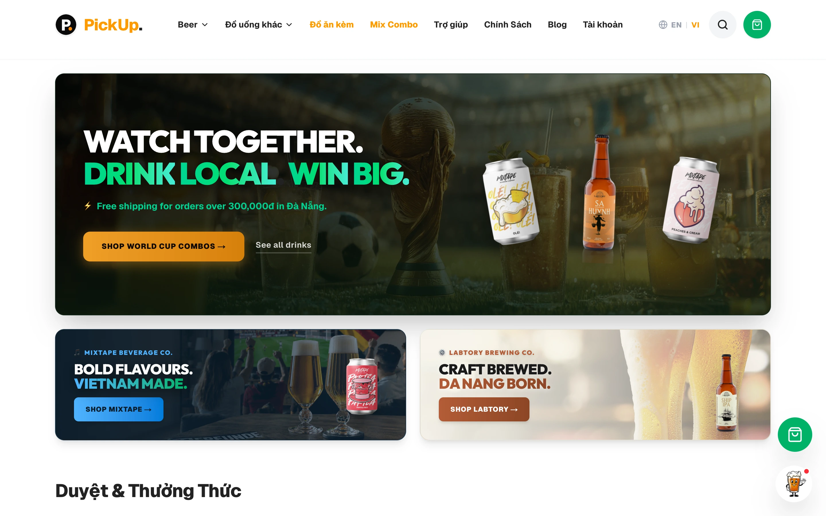 PickUp — Craft Beer & Beverage E-Commerce Platform Gallery 1