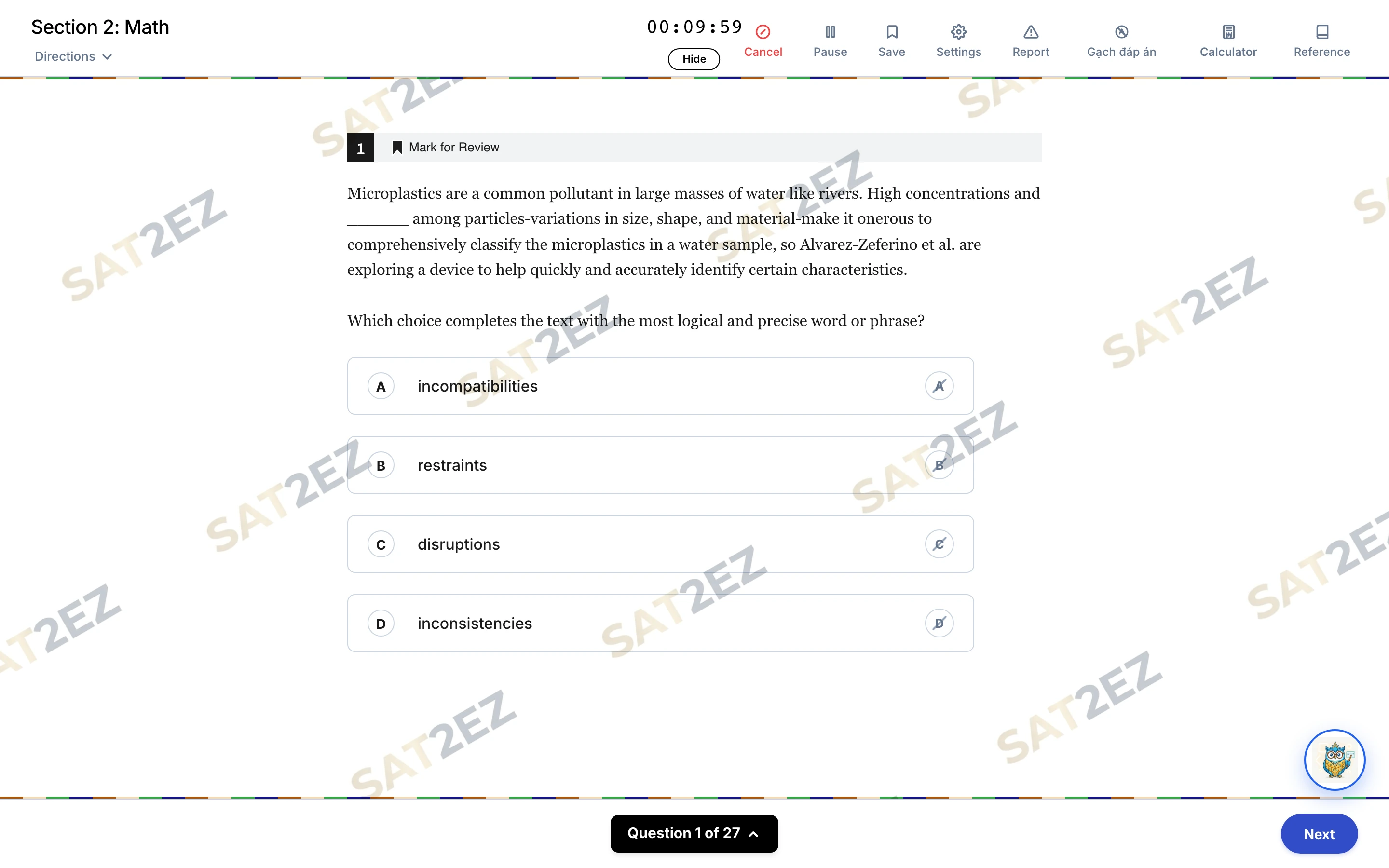 SAT2EZ — Document AI & Digital SAT Platform Gallery 3