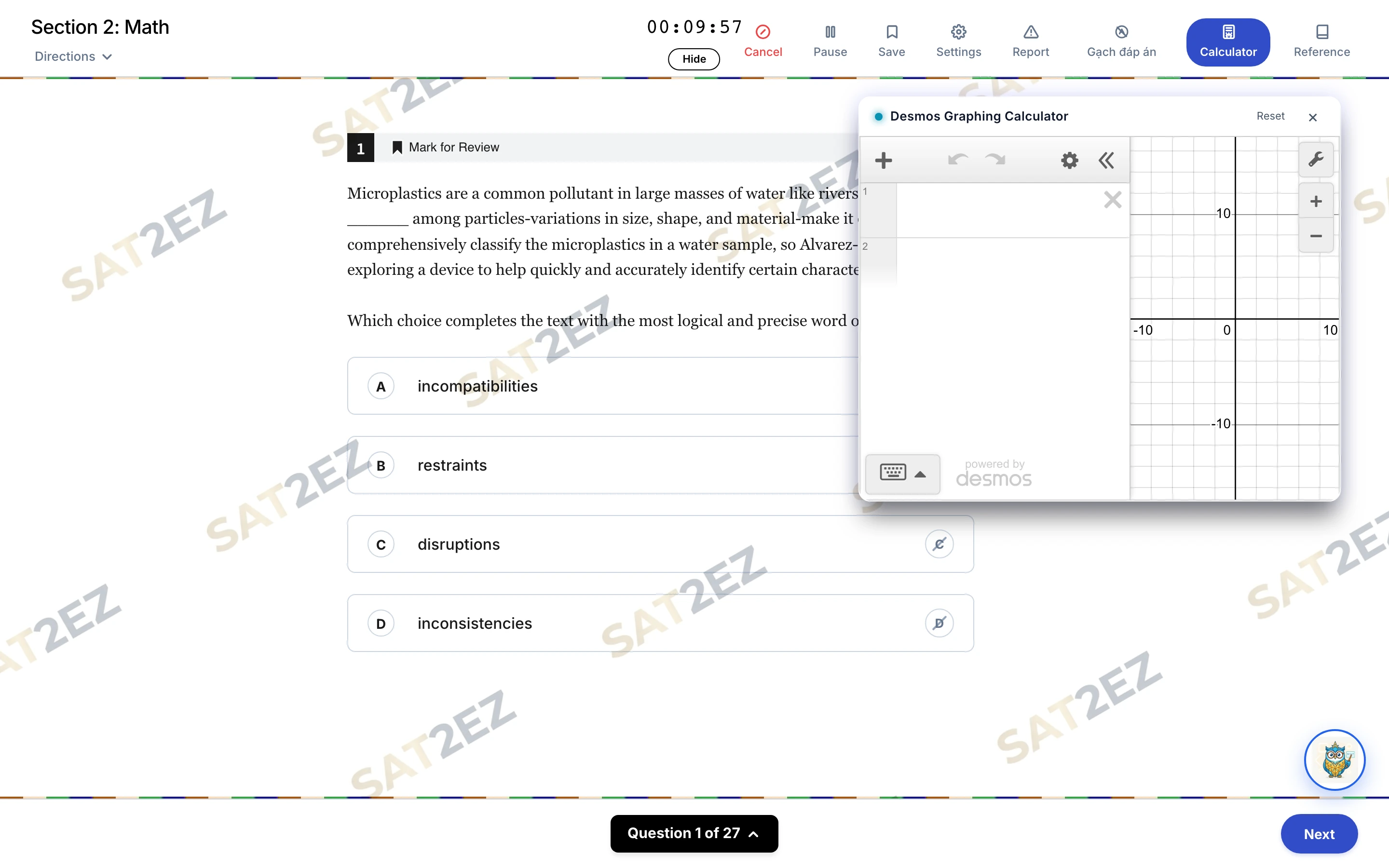 SAT2EZ — Document AI & Digital SAT Platform Gallery 2