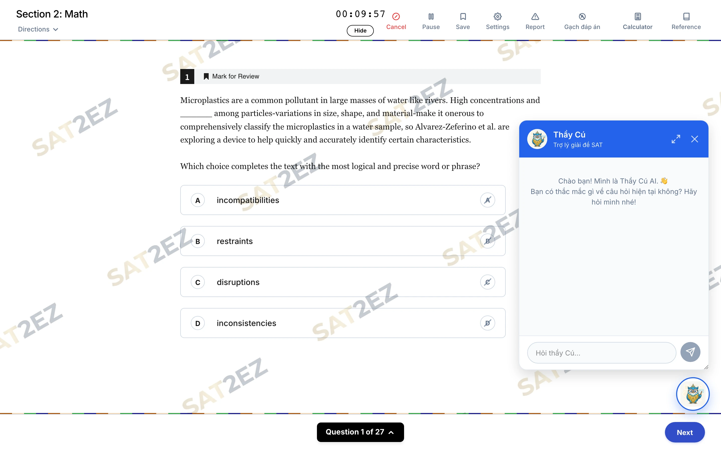 SAT2EZ — Document AI & Digital SAT Platform Gallery 4
