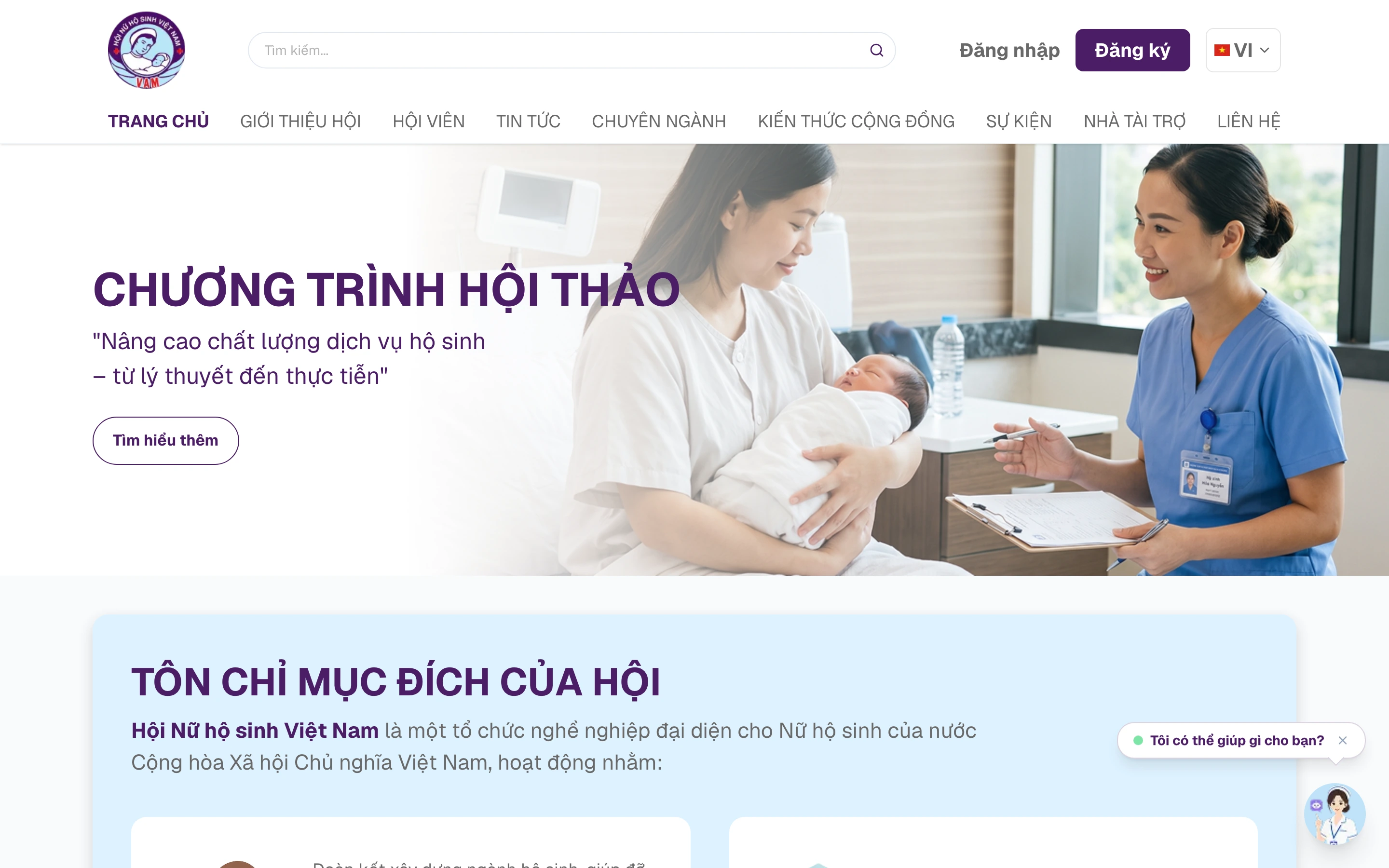 VAM — Hội Nữ Hộ Sinh Việt Nam (Vietnam Association of Midwives)