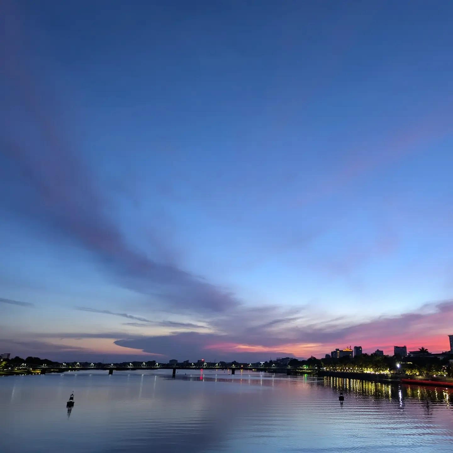 Sunset by the River