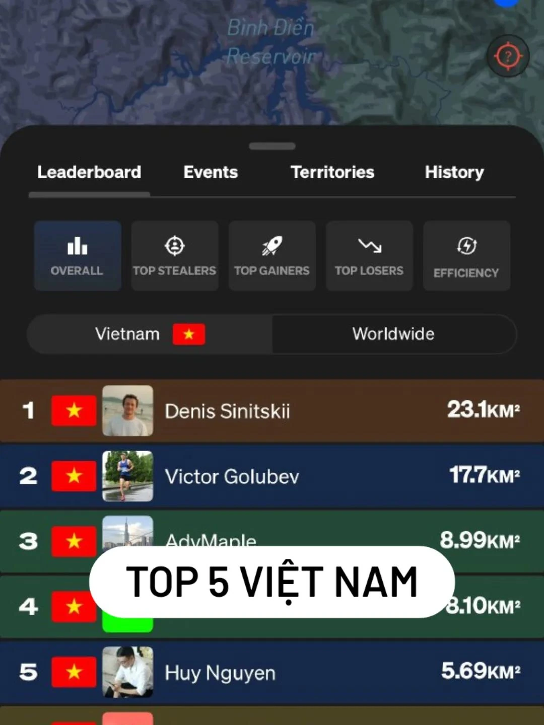 Top 5 Vietnam - Strava Running